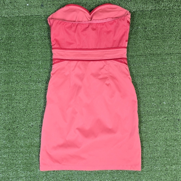 MINUET | MESH DETAILED BOMBSHELL BUSTIER MINI DRESS - Picture 7 of 16